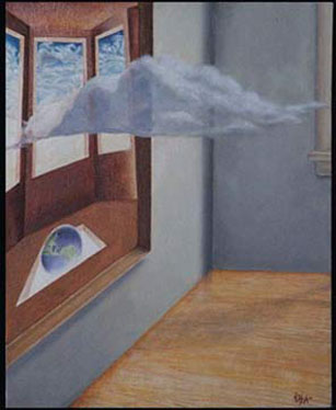 Interior Elements Invading An Exterior Space